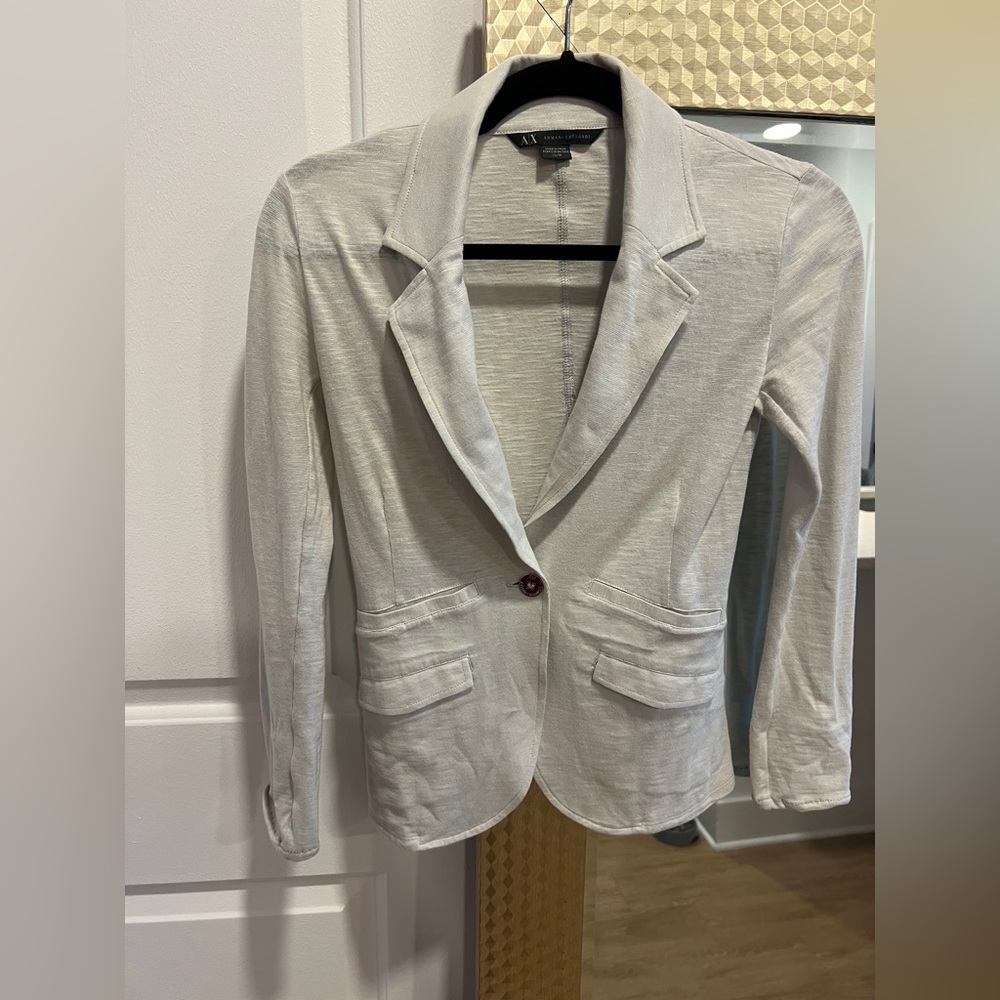 Armani Exchange - Jacket - Cotton Ecru Women's XS